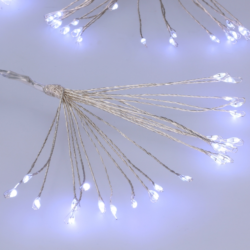 Brilagi - LED lauko girlianda, 150 LED, 5 m, IP44, šaltai balta, fejerverkų efektas