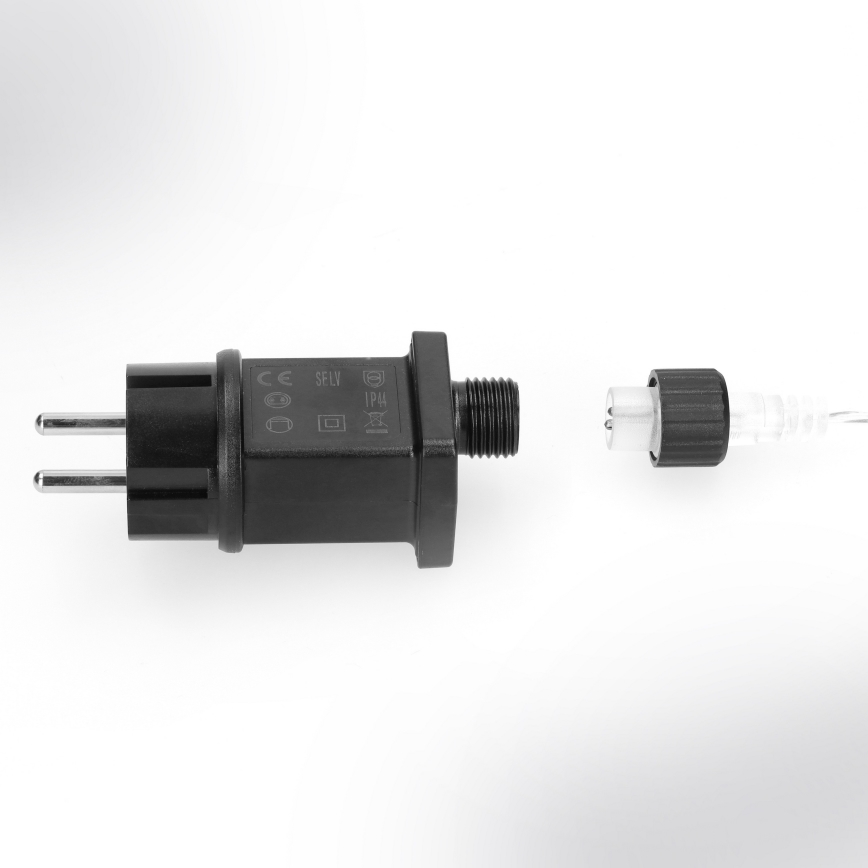 Brilagi - LED lauko girlianda, 150 LED, 5 m, IP44, šaltai balta, fejerverkų efektas