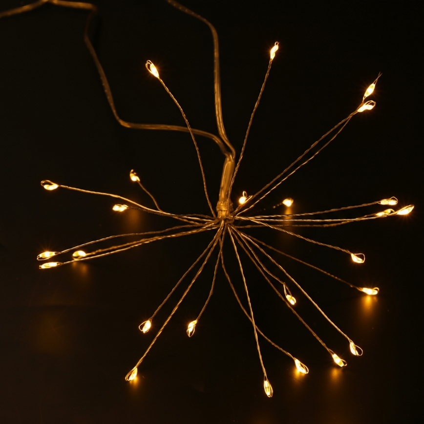 Brilagi - LED lauko girlianda 150 LED, 5 m, IP44, šiltai balta, fejerverkų efektas