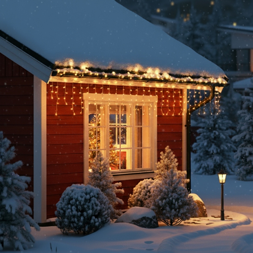 Brilagi - LED lauko girlianda 400xLED/8 funkcijų 23m IP44 šiltai balta