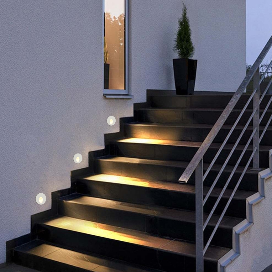 Brilagi - LED lauko įleidžiamas šviestuvas STAIRDOT LED/2W/230V baltas IP65 apvalus