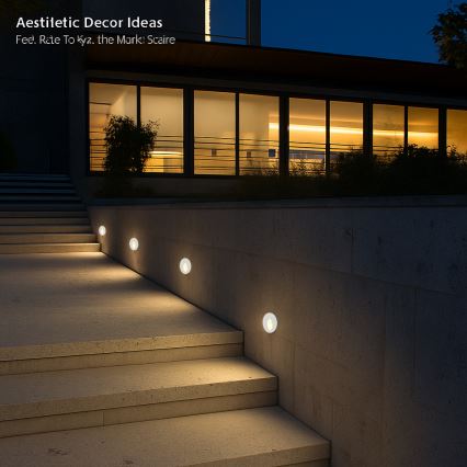 Brilagi - LED lauko įleidžiamas šviestuvas STAIRDOT LED/2W/230V baltas IP65 apvalus