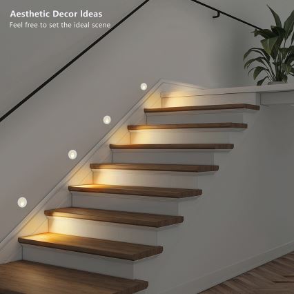 Brilagi - LED lauko įleidžiamas šviestuvas STAIRDOT LED/2W/230V baltas IP65 apvalus