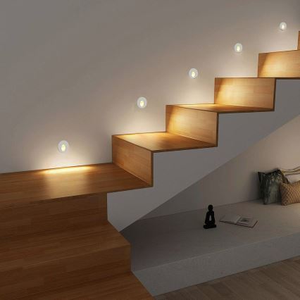 Brilagi - LED lauko įleidžiamas šviestuvas STAIRDOT LED/2W/230V baltas IP65 apvalus