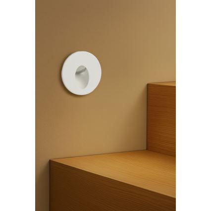 Brilagi - LED lauko įleidžiamas šviestuvas STAIRDOT LED/2W/230V baltas IP65 apvalus