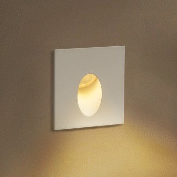Brilagi - LED lauko įleidžiamas šviestuvas STAIRDOT LED/2W/230V baltas IP65 kvadratinis