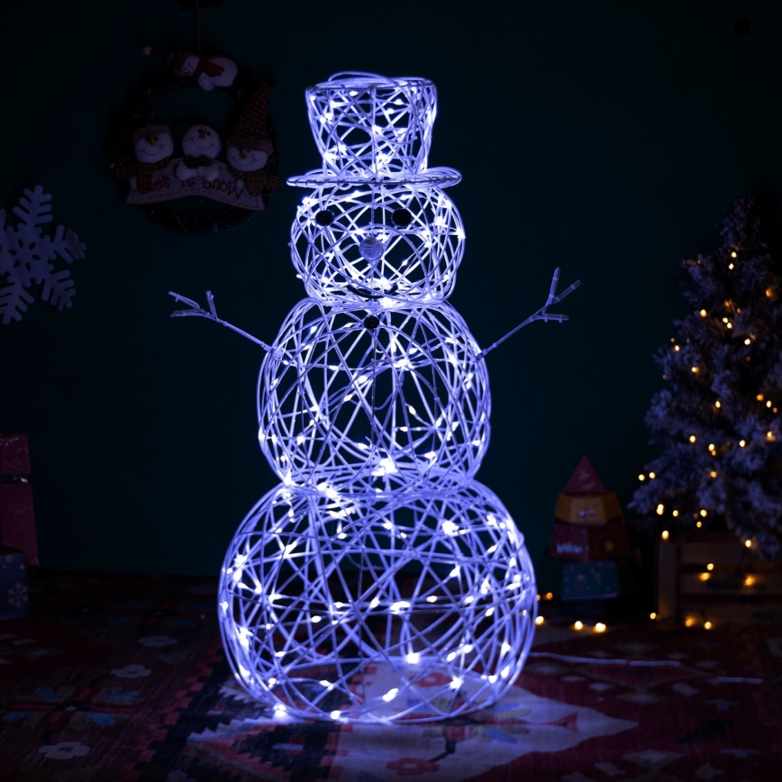 Brilagi - LED lauko kalėdinė dekoracija 3,6W/31/230V 6500K 120 cm IP44 sniego senis