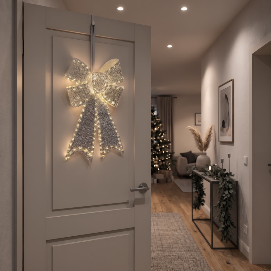 BRILAGI - LED Lauko kalėdinė dekoracija LED/3,3W/230V IP44 sidabrinis kaspinas