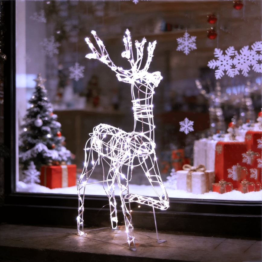 BRILAGI - LED Lauko kalėdinė dekoracija LED/3,6W/8 funkcijų 150 cm IP44 šiaurės elnias šaltai balta