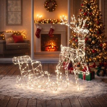 BRILAGI - LED lauko kalėdinė dekoracija LED/3,6W/8 funkcijų IP44 100 cm elnias šiltai balta