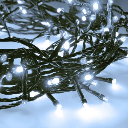 Brilagi - LED lauko kalėdinė girlianda 100xLED/8 funkcijų 13 m IP44 šaltai balta
