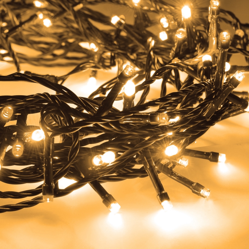 Brilagi - LED Lauko kalėdinė girlianda 100xLED/8 funkcijų 13 m IP44 šiltai balta