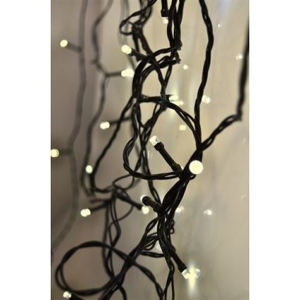 Brilagi - LED Lauko kalėdinė girlianda 100xLED/8 funkcijų 13 m IP44 šiltai balta