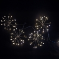 Brilagi - LED lauko kalėdinė girlianda 150xLED 5m IP44 šaltai balta fejerverkų efektas