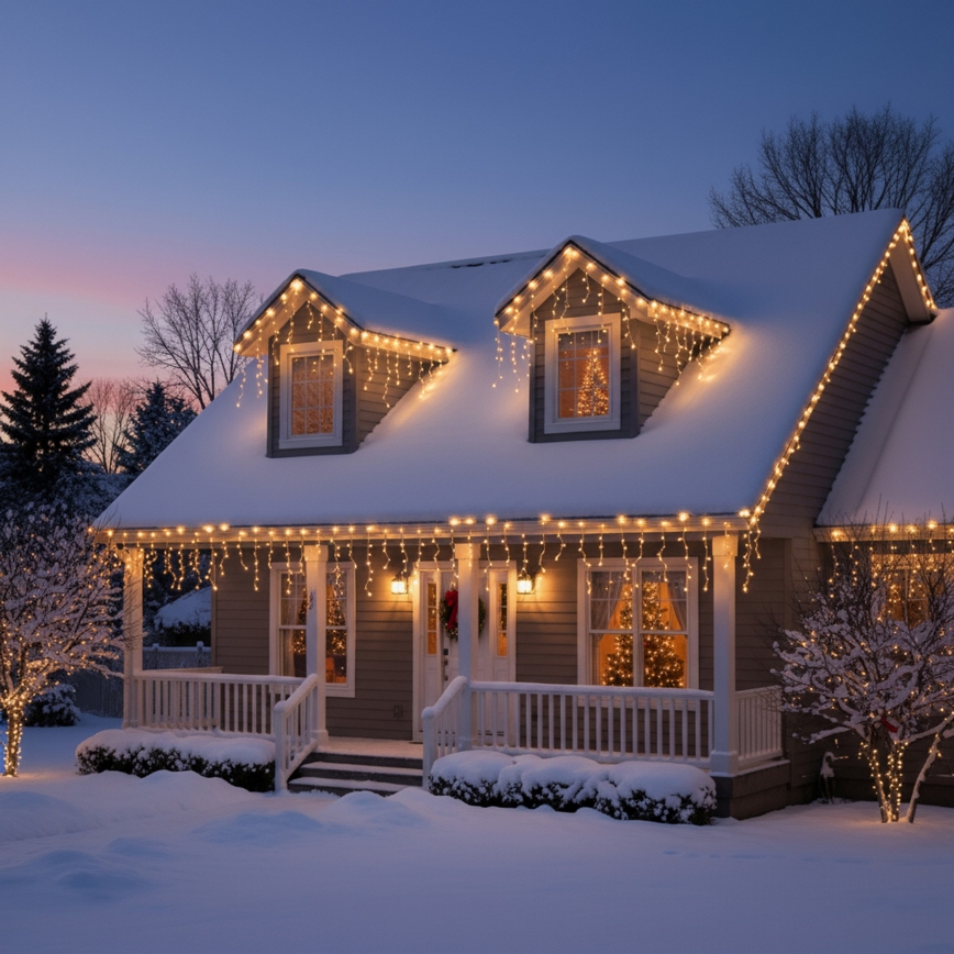 Brilagi - LED lauko kalėdinė girlianda 200xLED/8 režimai 13m IP44 šiltai balta varvekliai