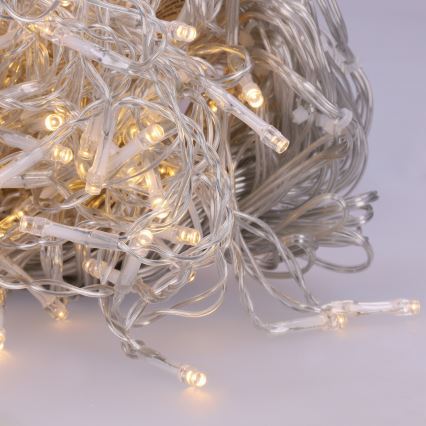 Brilagi - LED lauko kalėdinė girlianda 200xLED/8 režimai 13m IP44 šiltai balta varvekliai