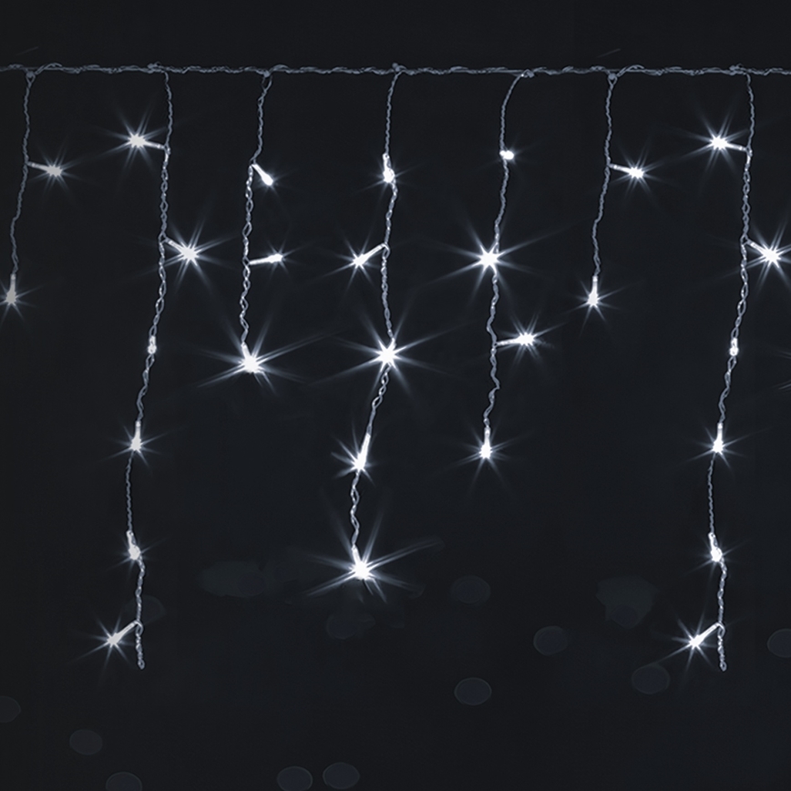 Brilagi - LED lauko kalėdinė girlianda 200xLED/8 funkcijų 13x0,6m IP44 šalta balta
