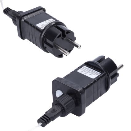 Brilagi - LED lauko kalėdinė girlianda 360 LED/8 funkcijų, 14 m, IP44, šiltai balta, varvekliai