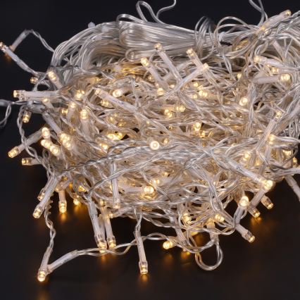 Brilagi - LED lauko kalėdinė girlianda 400xLED/8 funkcijų 23 m IP44 šiltai balta