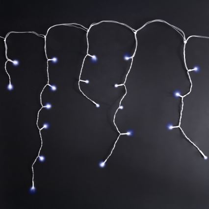 Brilagi - LED lauko kalėdinė girlianda 400xLED/8 funkcijų 23m IP44 šaltai balta