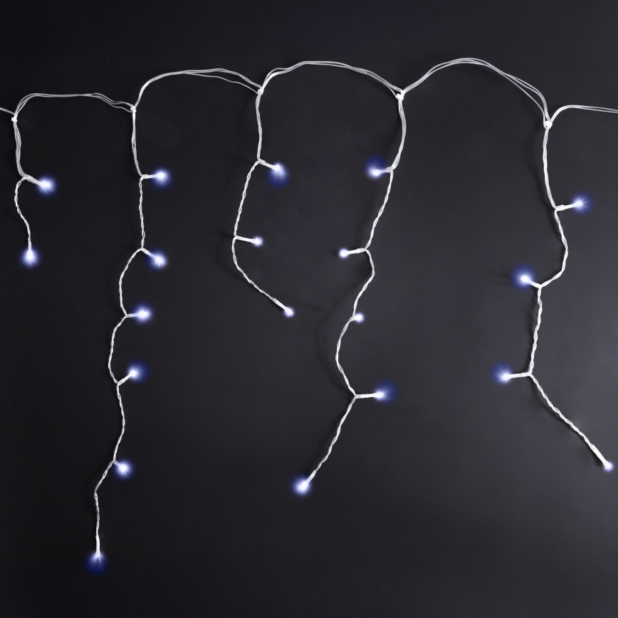 Brilagi - LED lauko kalėdinė girlianda 400xLED/8 funkcijų 23m IP44 šaltai balta