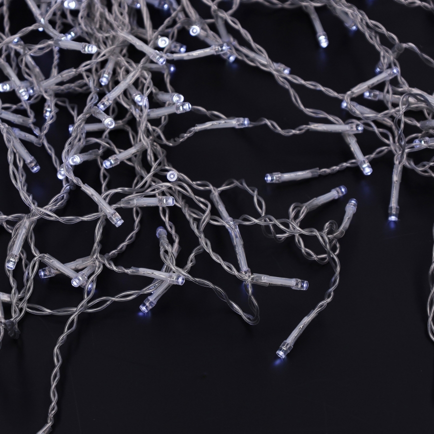 Brilagi - LED lauko kalėdinė girlianda 400xLED/8 funkcijų 23m IP44 šaltai balta