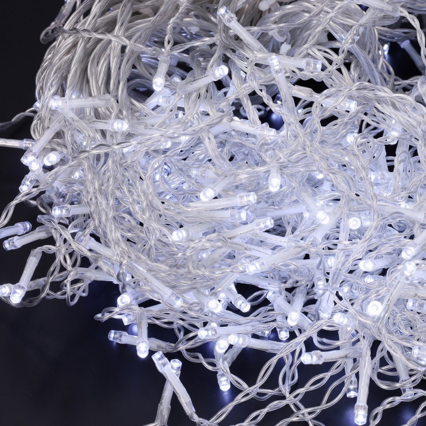 Brilagi - LED lauko kalėdinė girlianda 400xLED/8 funkcijų 23m IP44 šaltai balta