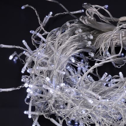 Brilagi - LED lauko kalėdinė girlianda 400xLED/8 funkcijų 23m IP44 šaltai balta