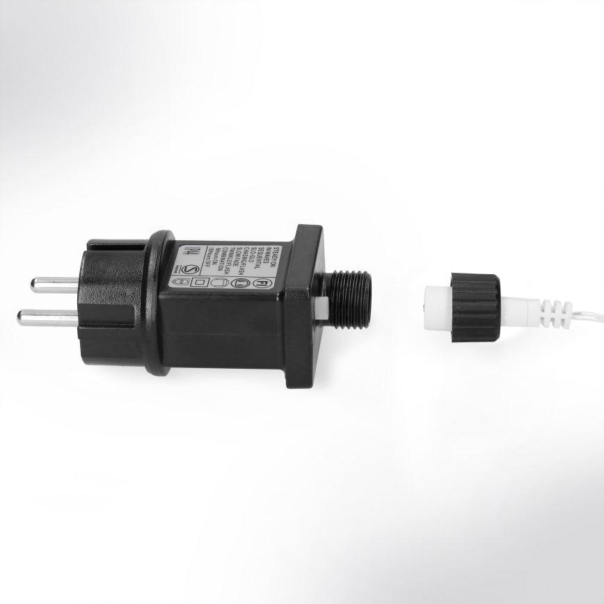 Brilagi - LED lauko kalėdinė girlianda 400xLED/8 funkcijų 23m IP44 šaltai balta