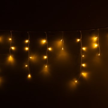 Brilagi - LED lauko kalėdinė užuolaida 200xLED/8 funkcijų 13m IP44 šiltai balta varvekliai