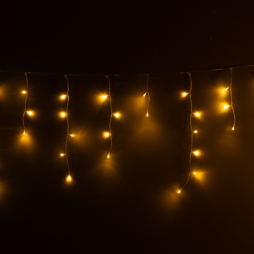 Brilagi - LED lauko kalėdinė užuolaida 200xLED/8 funkcijų 13m IP44 šiltai balta varvekliai