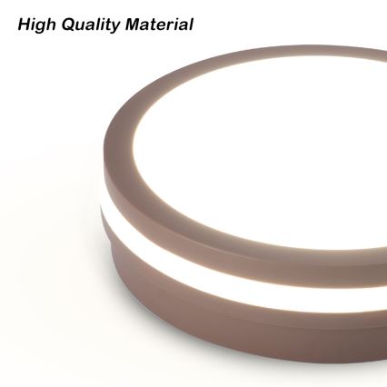 Brilagi - LED lauko lubinis šviestuvas BENE LED/18W/230V skersmuo 21,5 cm rudas IP54