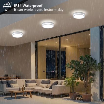 Brilagi - LED lauko lubinis šviestuvas BENE LED/24W/230V skersmuo 26 cm balta IP54