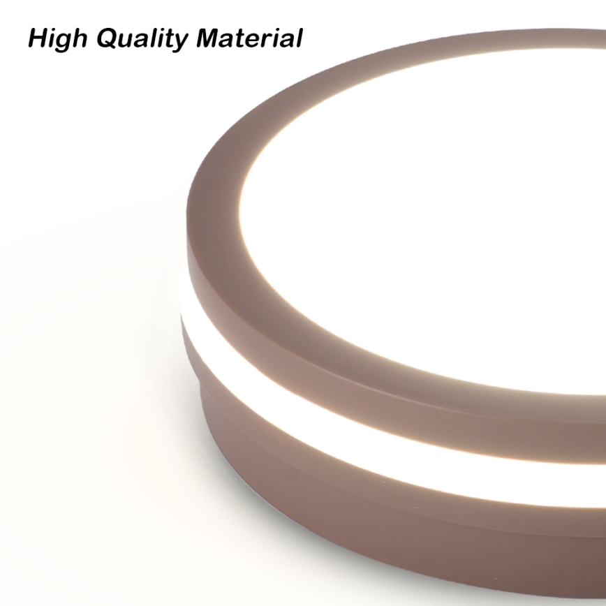 Brilagi - LED lauko lubinis šviestuvas BENE LED/24W/230V Ø 26 cm rudas IP54