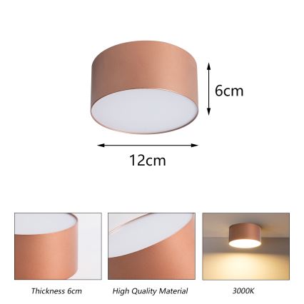 BRILAGI - LED lauko lubinis šviestuvas FORIS LED/14W/230V skersmuo 12 cm bronzinis IP44