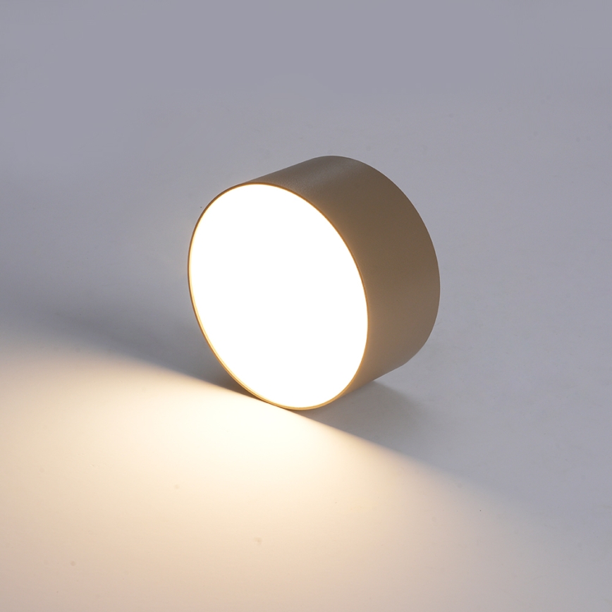 BRILAGI - LED lauko lubinis šviestuvas FORIS LED/9W/230V skersmuo 9 cm smėlio spalvos IP44