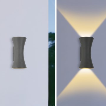 Brilagi - LED Lauko sieninis apšvietimas BICON LED/10W/230V antracitas IP44