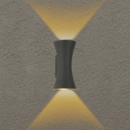 Brilagi - LED Lauko sieninis apšvietimas BICON LED/10W/230V antracitas IP44