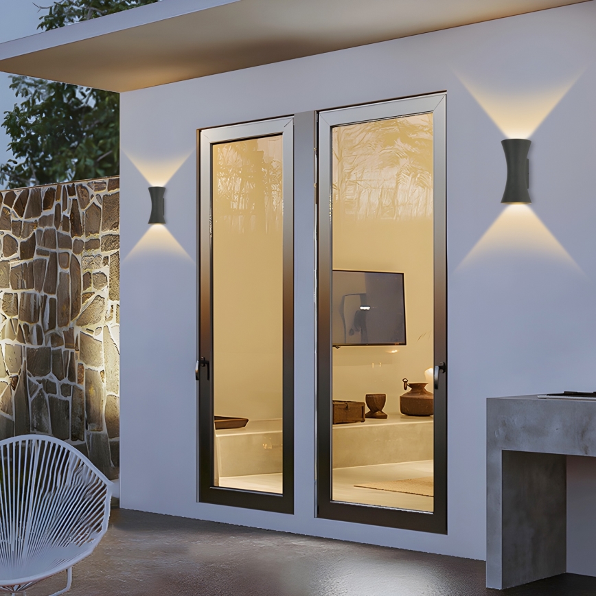 Brilagi - LED Lauko sieninis apšvietimas BICON LED/10W/230V antracitas IP44