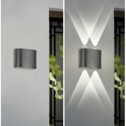 Brilagi - LED Lauko sieninis apšvietimas FLAREBOX LED/4W/230V antracitas IP65