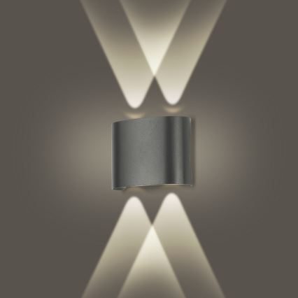 Brilagi - LED Lauko sieninis apšvietimas FLAREBOX LED/4W/230V antracitas IP65