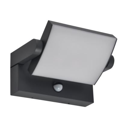 BRILAGI - LED lauko sieninis šviestuvas su judesio ir sutemų jutikliu ANKLE LED/12W/230V IP65 juoda
