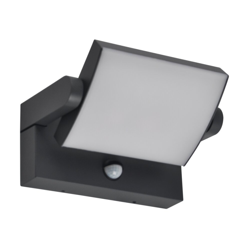 BRILAGI - LED lauko sieninis šviestuvas su judesio ir sutemų jutikliu ANKLE LED/12W/230V IP65 juoda