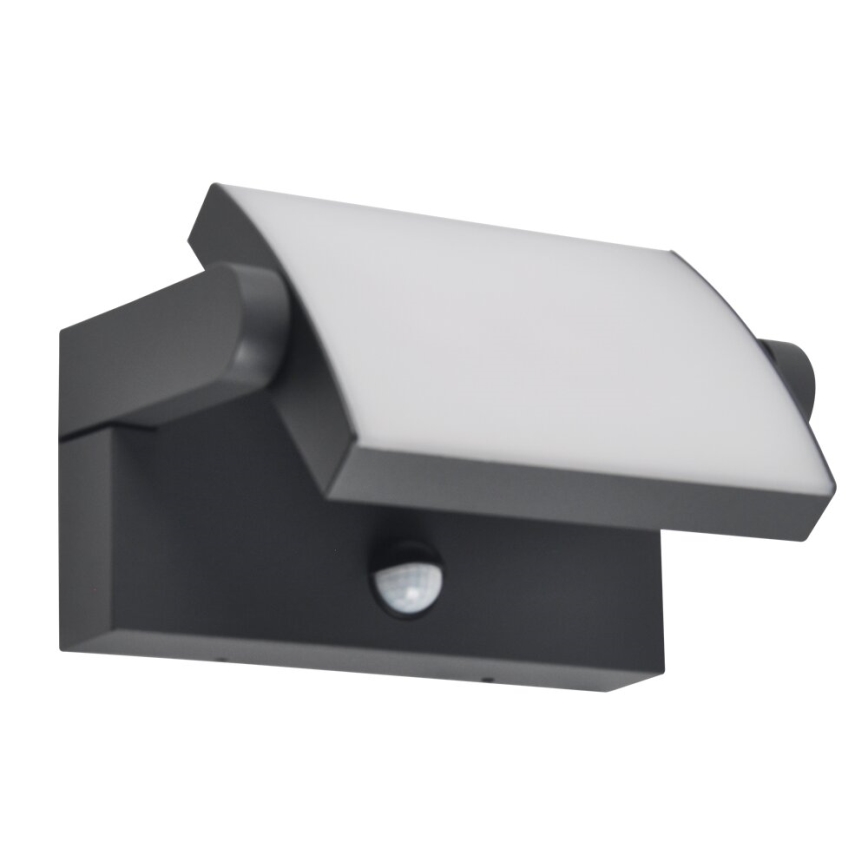 BRILAGI - LED lauko sieninis šviestuvas su judesio ir sutemų jutikliu ANKLE LED/12W/230V IP65 juoda