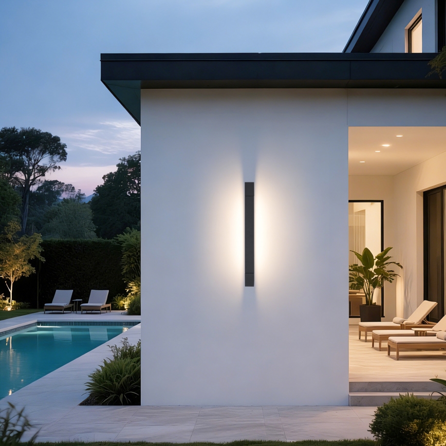 Brilagi - LED lauko sieninis šviestuvas AQUA LINE LED/12W/230V, 45 cm, IP44, antracitas, CRI 90