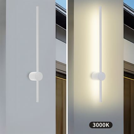 Brilagi - LED lauko sieninis šviestuvas AURA LED/12W/230V 3000K IP54 65 cm baltas CRI 90