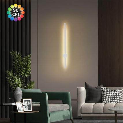 Brilagi - LED lauko sieninis šviestuvas AURA LED/12W/230V 3000K IP54 65 cm baltas CRI 90