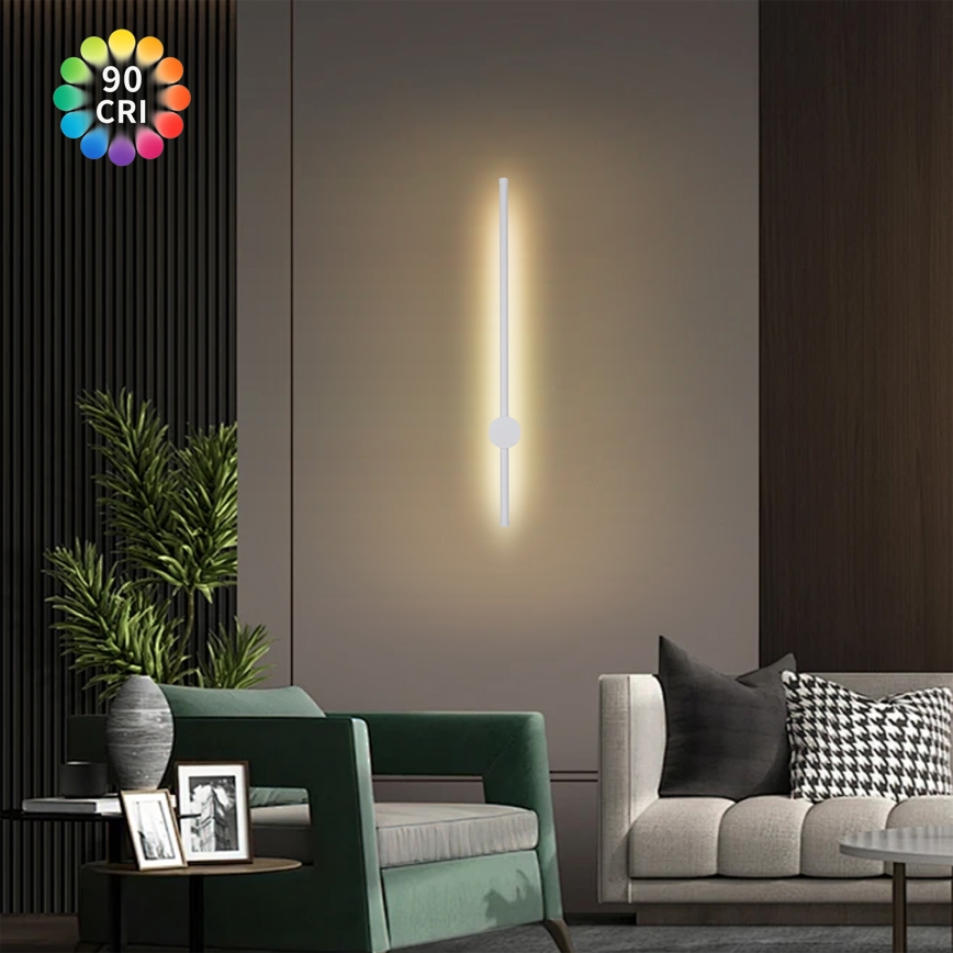 Brilagi - LED lauko sieninis šviestuvas AURA LED/12W/230V 3000K IP54 65 cm baltas CRI 90