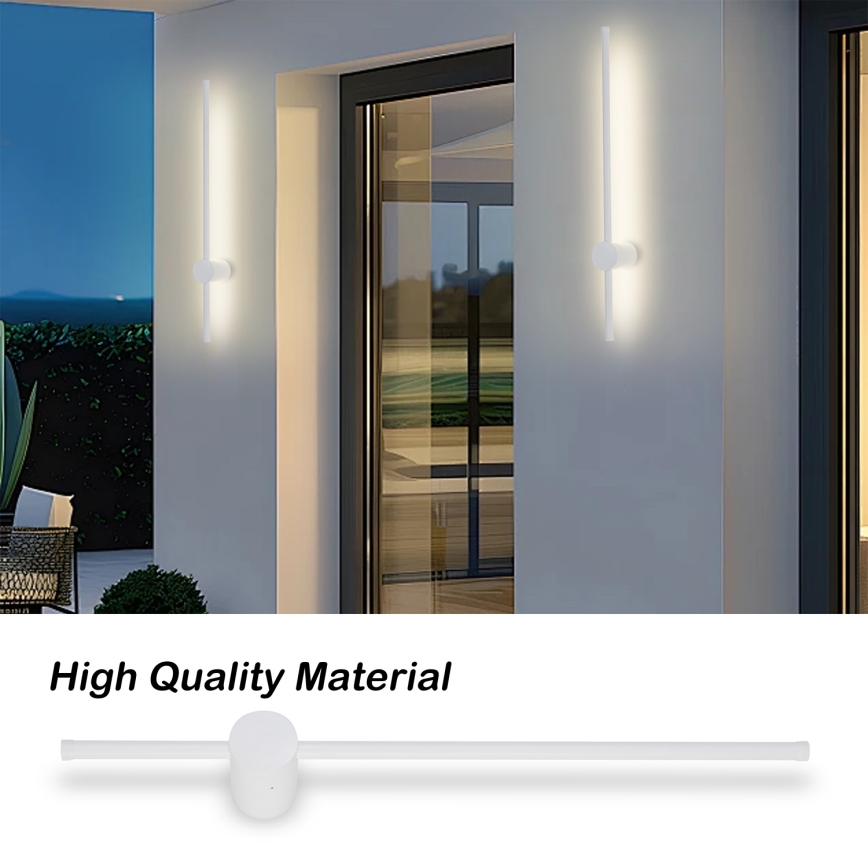 Brilagi - LED lauko sieninis šviestuvas AURA LED/12W/230V 3000K IP54 65 cm baltas CRI 90