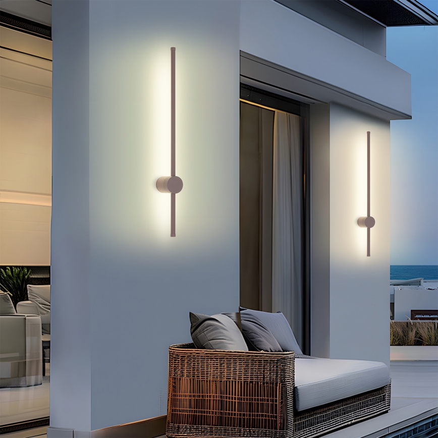 Brilagi - LED lauko sieninis šviestuvas AURA LED/12W/230V 3000K IP54 65 cm rudas CRI 90